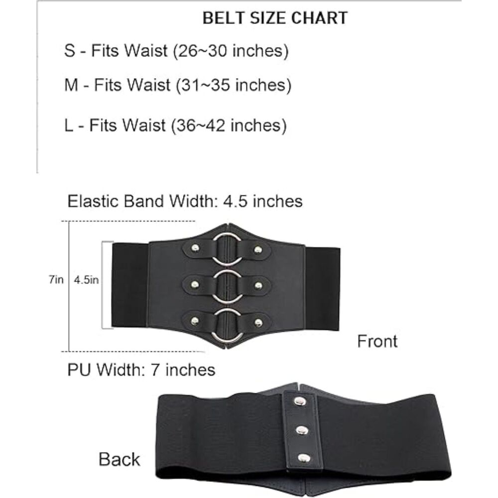 Extra Wide Stretchy Belt, 15B-163BELT001 - Picture 3 of 3